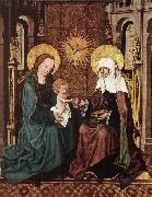 Master of the Housebook, Virgin and Child with St Anne